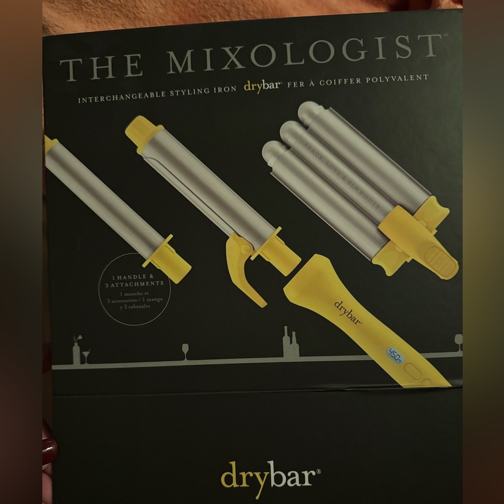 Drybar The Mixologist Styling Iron Set - Yellow and Silver
